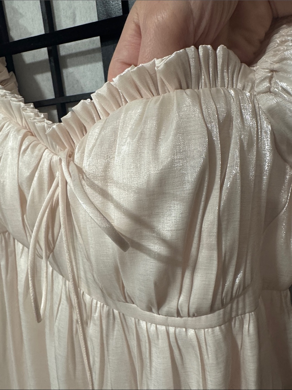 Selkie Seashell Wide Leg Jumpsuit Blush Pink Size S - Picture 14 of 16